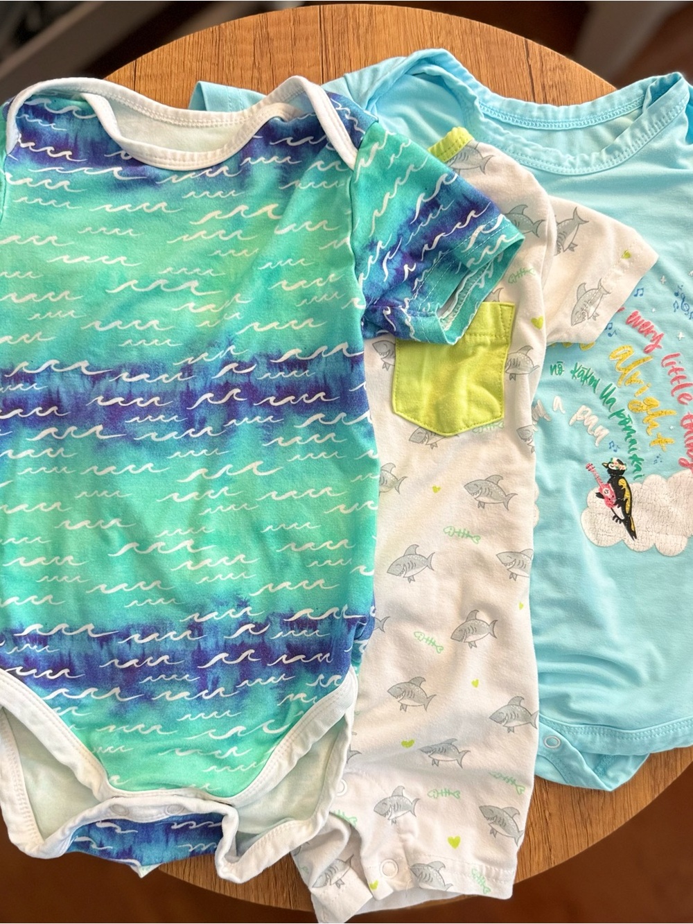 Lot of 3 Coco Moon Hawaii Bamboo 6-12 Months